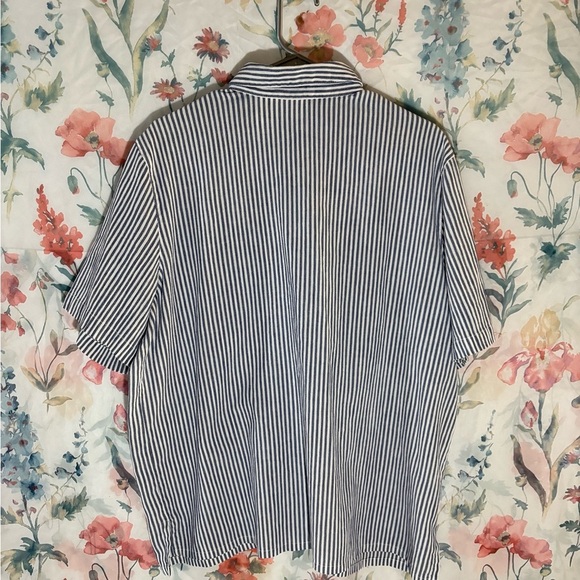 Vintage Koret Blue and White Button Down Shirt - Picture 6 of 10